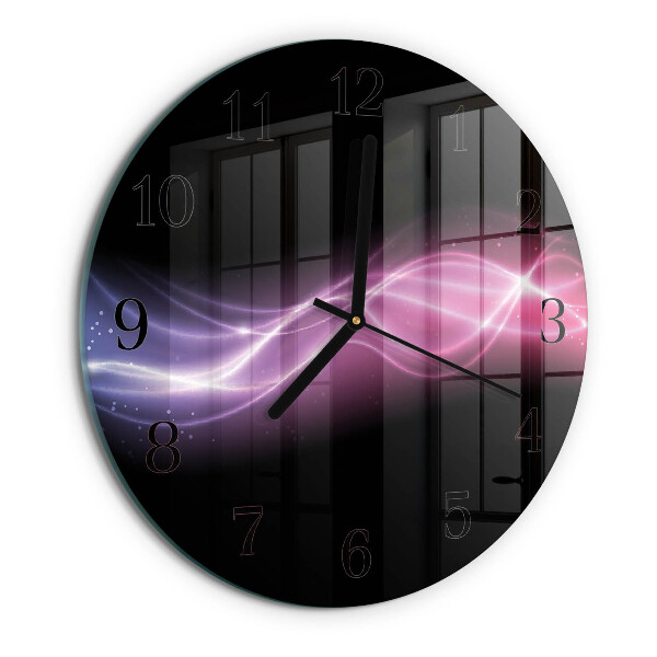Orologio rotondo Linee astratte