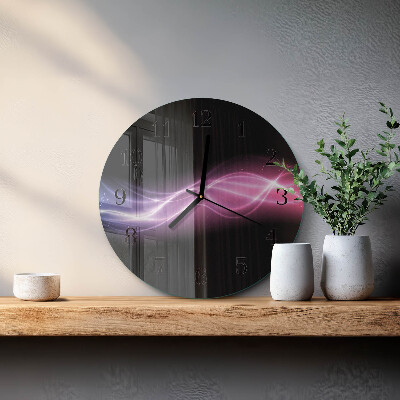 Orologio rotondo Linee astratte