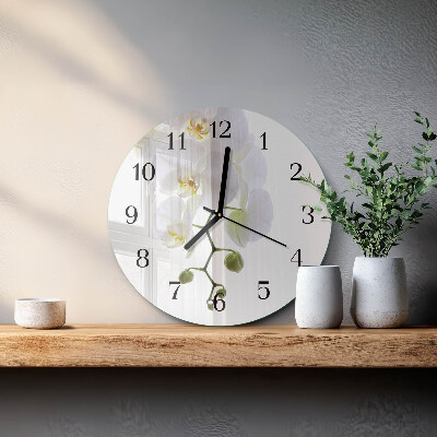 Orologio rotondo Orchidea