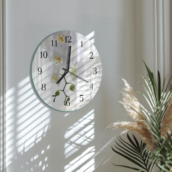 Orologio rotondo Orchidea