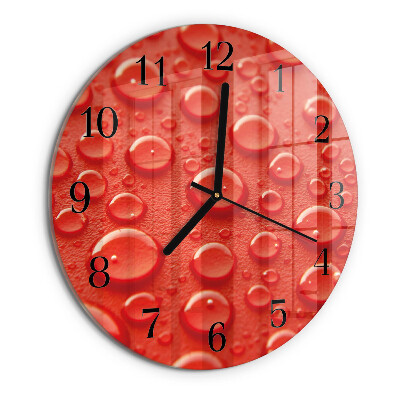 Orologio rotondo Gocce d'acqua