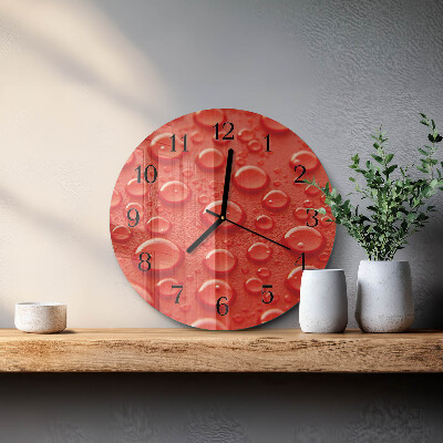 Orologio rotondo Gocce d'acqua