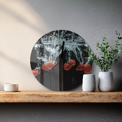 Orologio rotondo Fragole