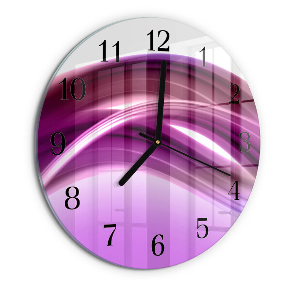 Orologio rotondo Linee astratte