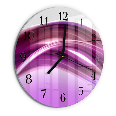 Orologio rotondo Linee astratte