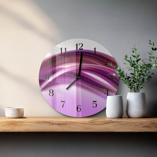 Orologio rotondo Linee astratte