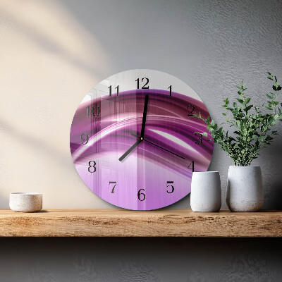 Orologio rotondo Linee astratte