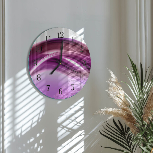 Orologio rotondo Linee astratte