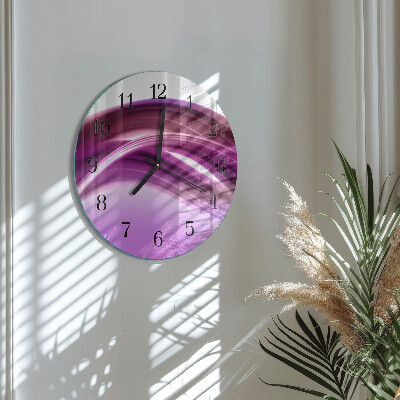 Orologio rotondo Linee astratte