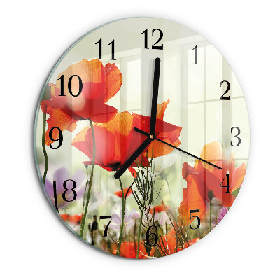 Orologio rotondo Papaveri