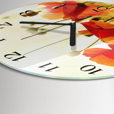 Orologio rotondo Papaveri