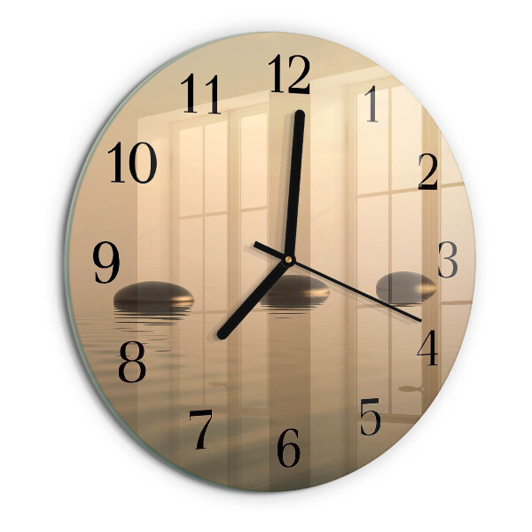 Orologio rotondo Pietre Acqua