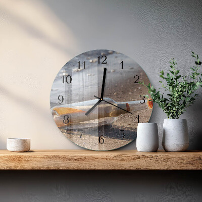Orologio rotondo Lettera in bottiglia