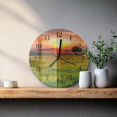 Orologio rotondo Prato paesaggistico