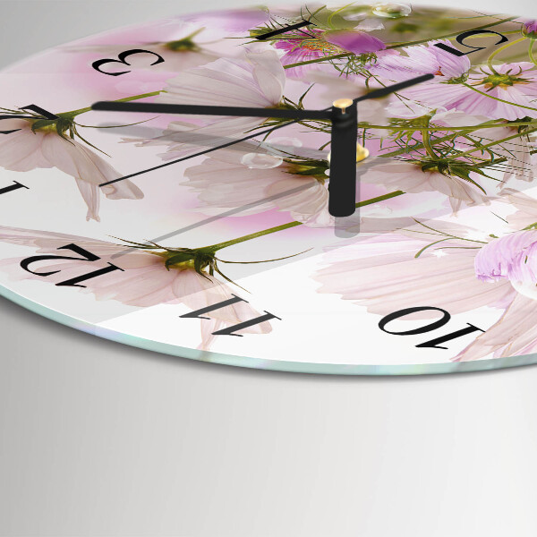 Orologio rotondo Fiori di cosmo