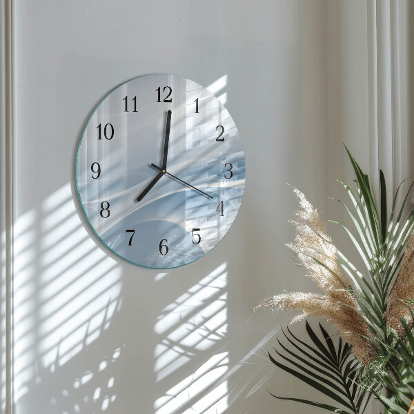 Orologio rotondo Linee astratte