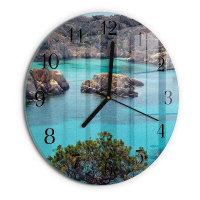 Orologio rotondo Paesaggio marino