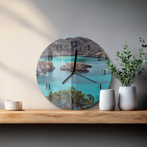 Orologio rotondo Paesaggio marino