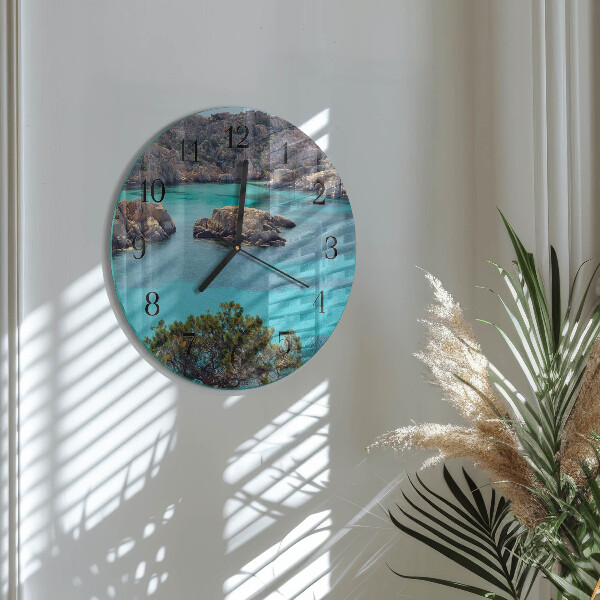 Orologio rotondo Paesaggio marino