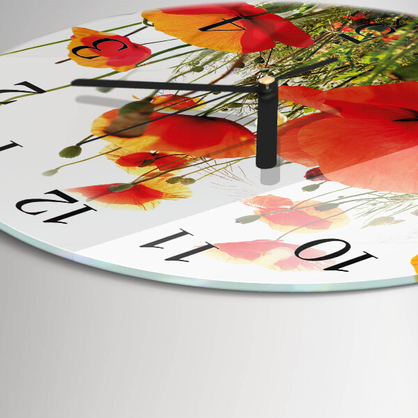 Orologio rotondo Papaveri