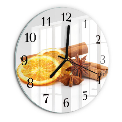 Orologio rotondo Vaniglia con limone