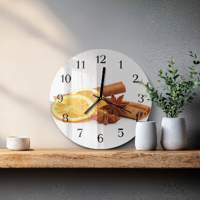 Orologio rotondo Vaniglia con limone