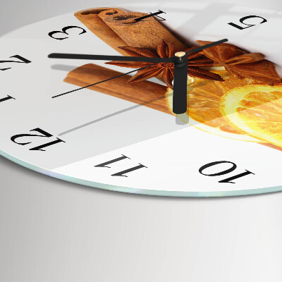 Orologio rotondo Vaniglia con limone