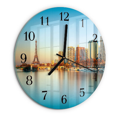 Orologio rotondo Torre Eiffel Parigi