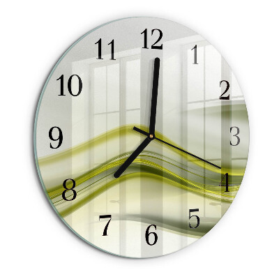 Orologio rotondo Linee astratte