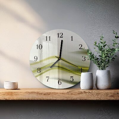 Orologio rotondo Linee astratte