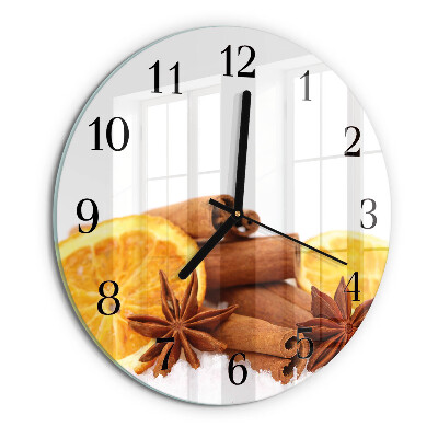 Orologio rotondo Vaniglia con limone