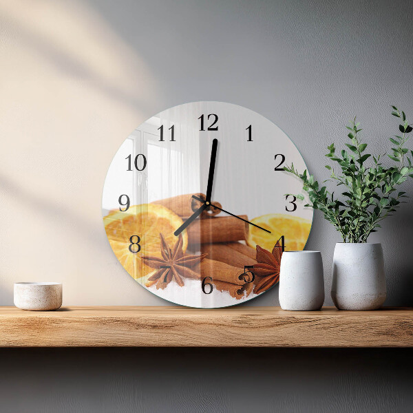 Orologio rotondo Vaniglia con limone