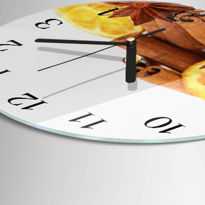 Orologio rotondo Vaniglia con limone