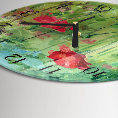 Orologio rotondo Papaveri