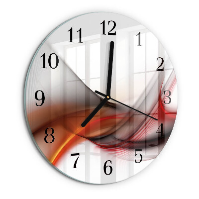Orologio rotondo Linee astratte