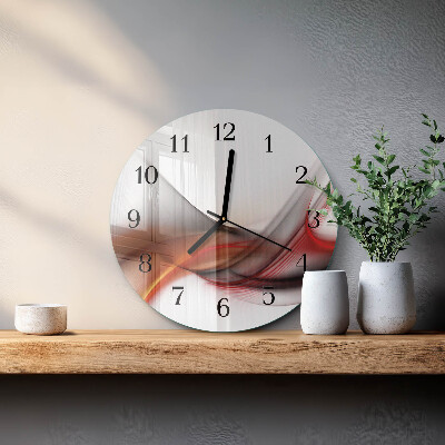 Orologio rotondo Linee astratte