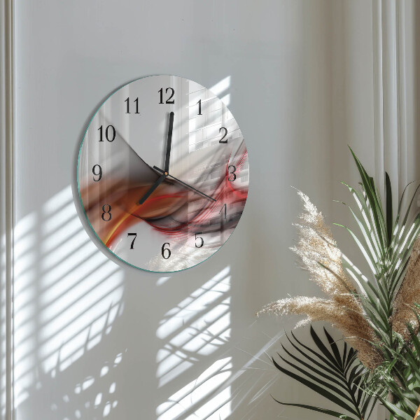 Orologio rotondo Linee astratte