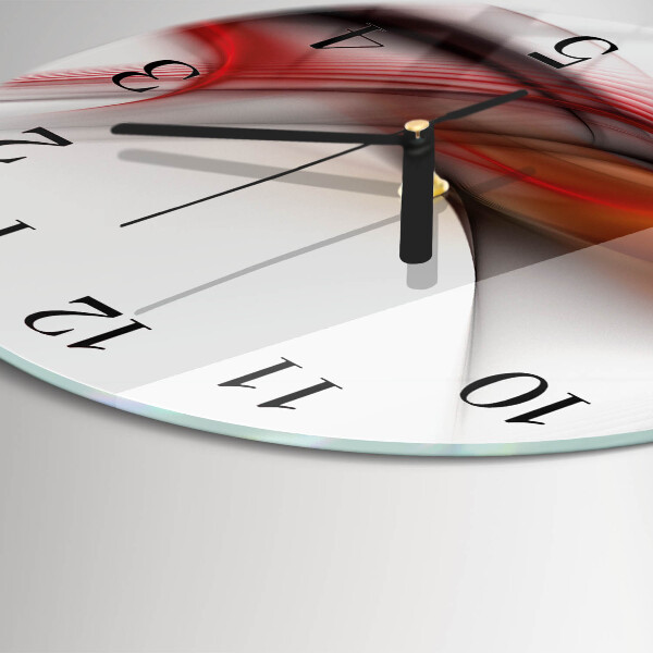 Orologio rotondo Linee astratte