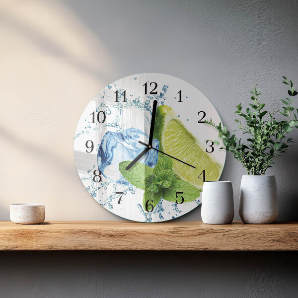 Orologio rotondo Lime e menta