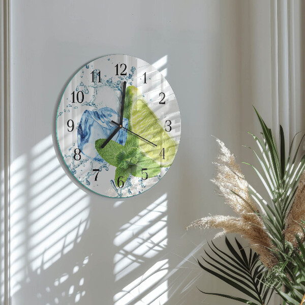 Orologio rotondo Lime e menta
