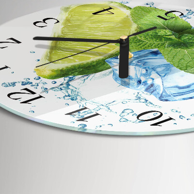 Orologio rotondo Lime e menta