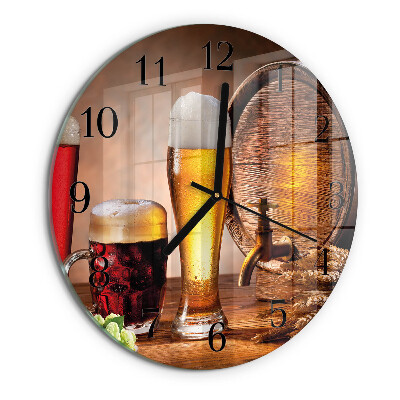 Orologio rotondo Barile di birra