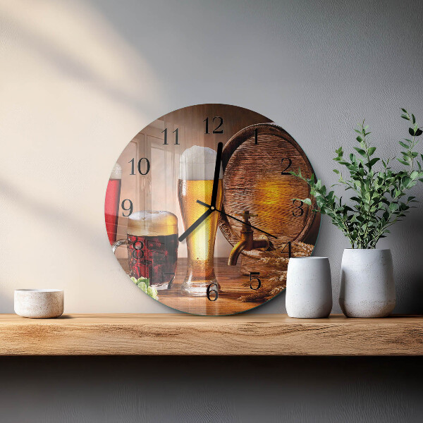 Orologio rotondo Barile di birra
