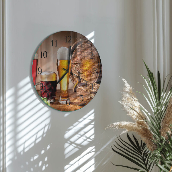 Orologio rotondo Barile di birra