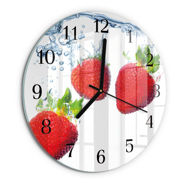 Orologio rotondo Fragole