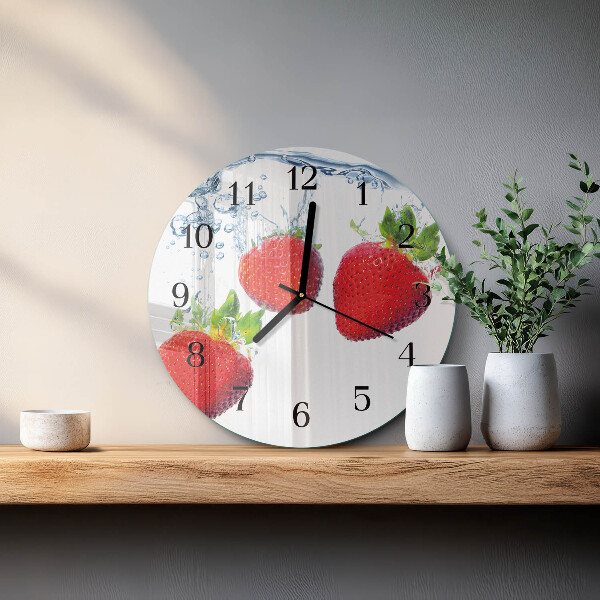 Orologio rotondo Fragole