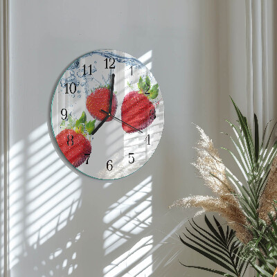 Orologio rotondo Fragole