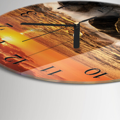 Orologio rotondo Tramonto