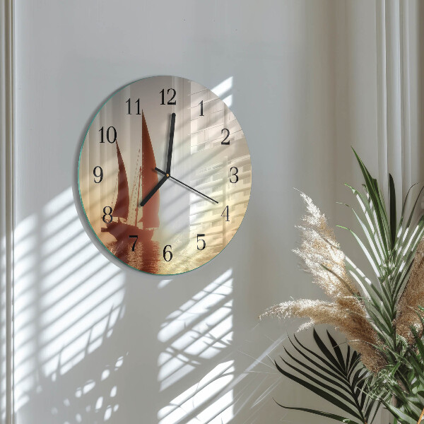 Orologio rotondo Barca a vela