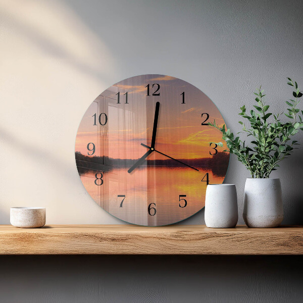 Orologio rotondo Tramonto